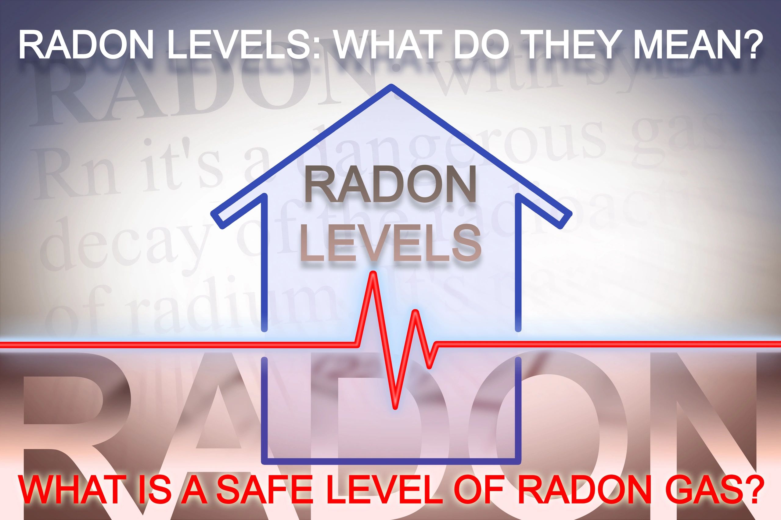 Radon levels health infographic